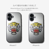 LIKE METAL Tiger bite apple -camera full cover ver- glass type- (iPhone case)