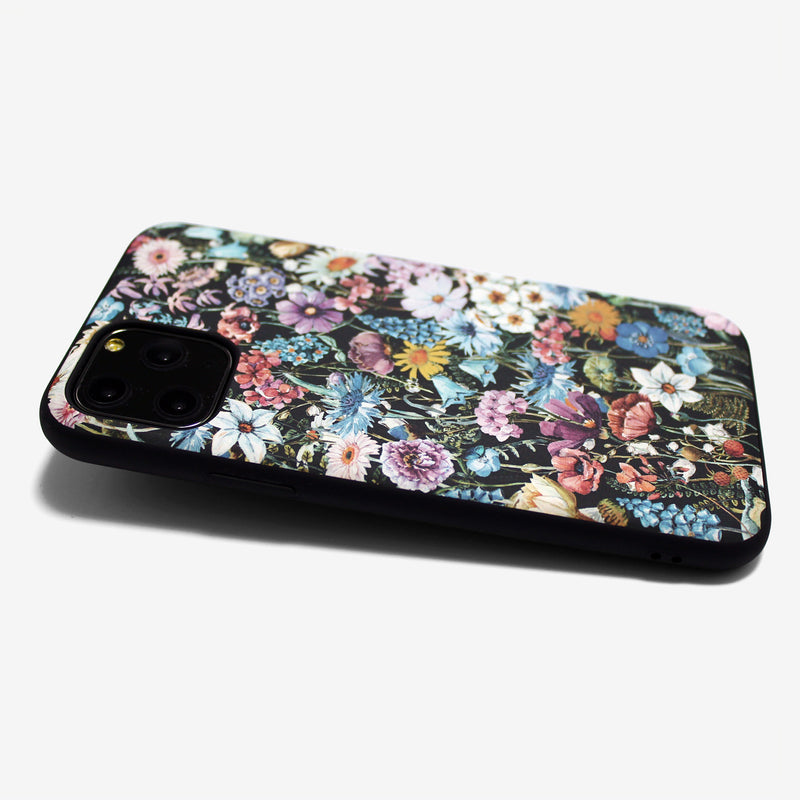 WILD FLOWER black  -basic type- (iPhone case)