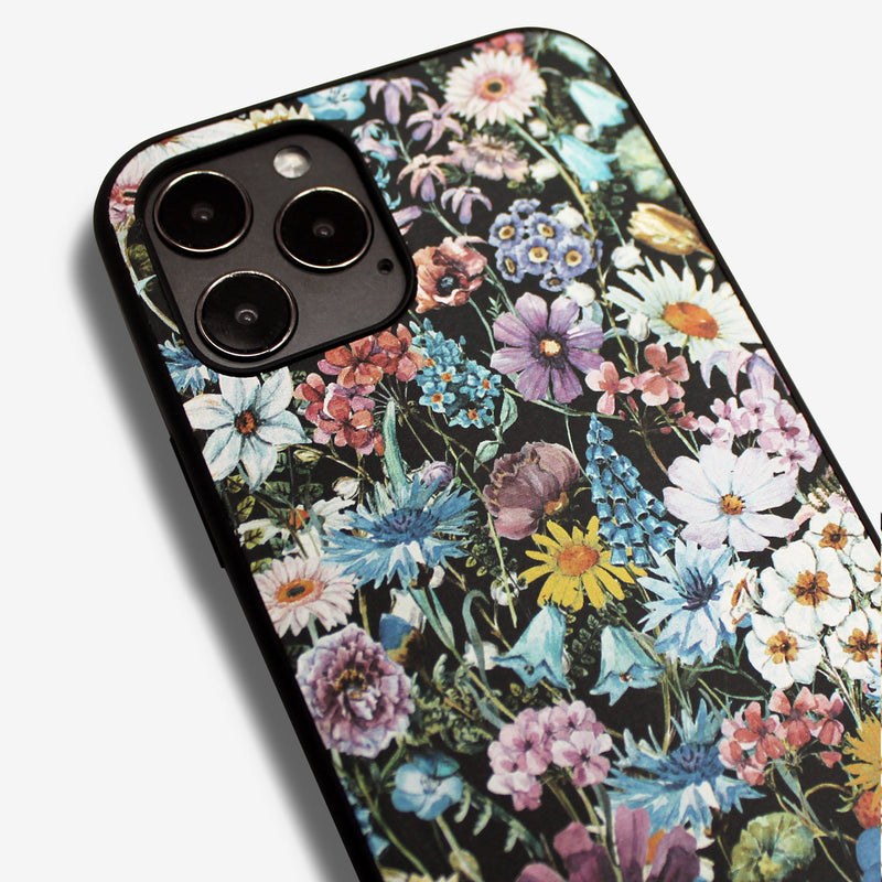 WILD FLOWER black  -basic type- (iPhone case)