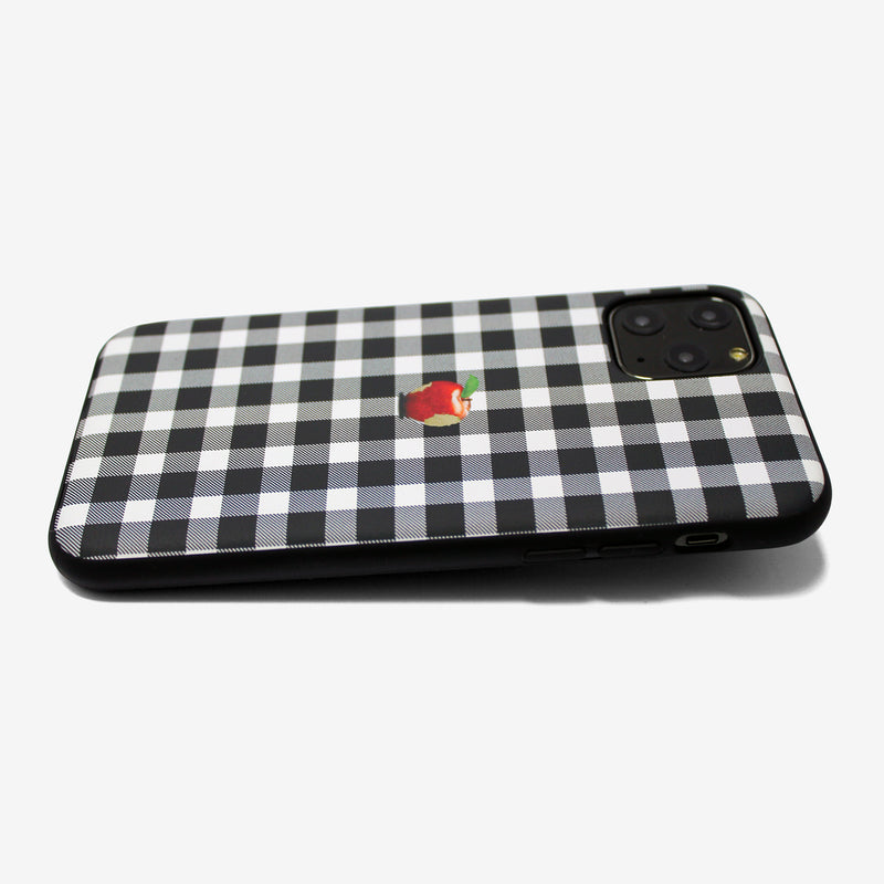 Gingham check Apple one point -basic type- (iPhone case)